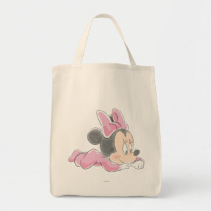Minnie pink shoes shopping bag shopper bags recycling cartoon bags cute 