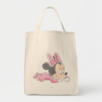 Baby Minnie Mouse | Pink Pajamas Tote Bag by MickeyAndFriends at Zazzle