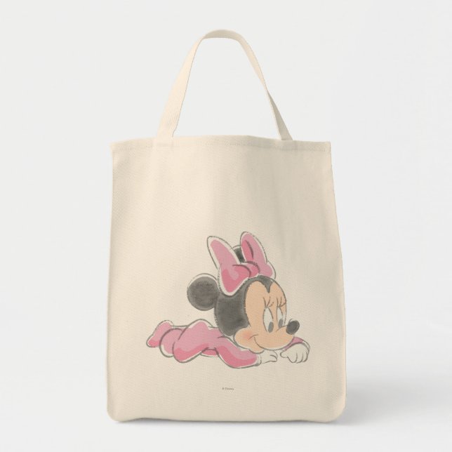Baby Minnie Mouse | Pink Pajamas Tote Bag (Front)