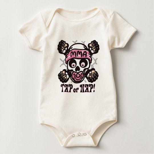 Baby MMA Skull and Binky Baby Bodysuit