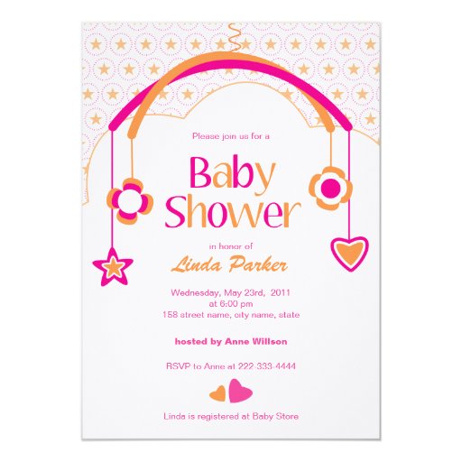 Mobile Baby Shower Invitations 8