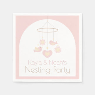 Baby Mobile Nesting Party Napkins