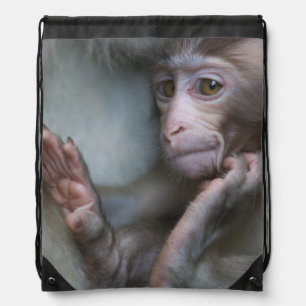 Baby Monkey Drawstring Bag