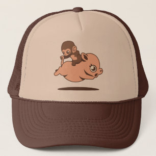 Baby Monkey (Going Backwards on a Pig) Hat