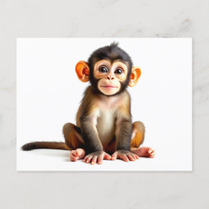 Baby Monkey Postcard