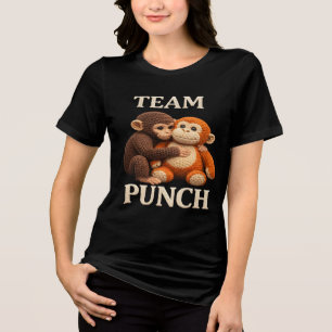 Baby Monkey Punch Crochet Pattern Cute Amigurumi Tri-Blend Shirt