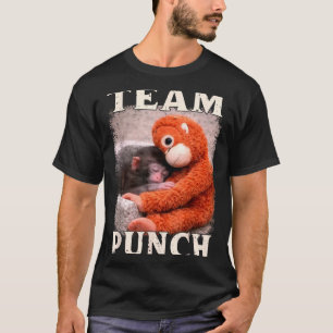 Baby monkey punch meme team punch trend meme T-Shirt