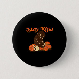 Baby monkey punch stay kind plush toy cute trendy button
