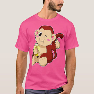 Baby Monkey with Banana T-Shirt