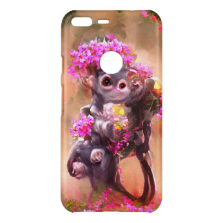 Baby Monkey with Flowers Uncommon Google Pixel XL Case