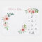Baby Month Milestone Baby Girl Watercolor Flower