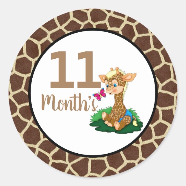 Baby Month Stickers (Front)