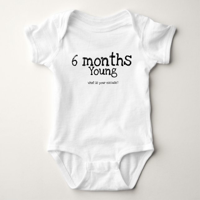Baby Monthly Milestone Bodysuit (Front)