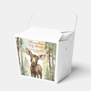 Baby Moose Baby Shower Gender Neutral Favor Boxes