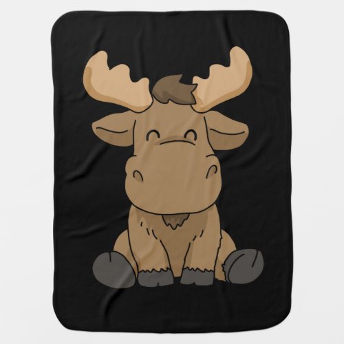 Baby Moose Gift Women Moose Gift Men Moose Baby Blanket