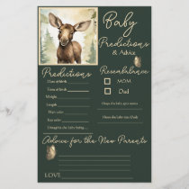 Baby Moose Neutral Baby Predictions Advice Card