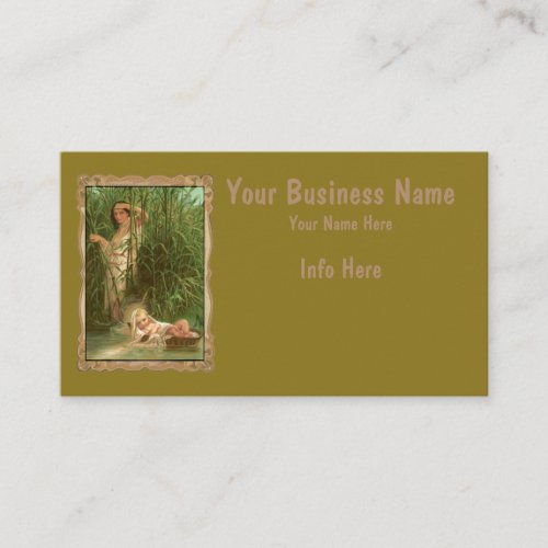 Baby Moses And The River Nile Business Card
