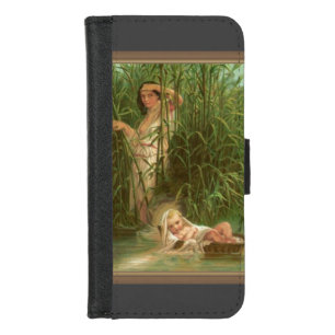 Baby Moses And The River Nile iPhone 8/7 Wallet Case