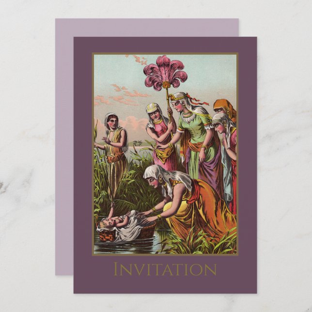 Baby Moses In A Basket (Front/Back)