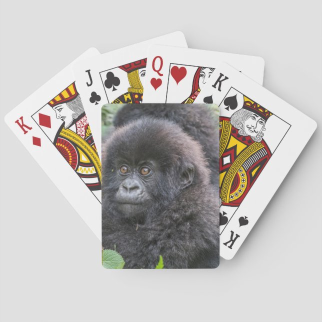Baby Mountain Gorilla Poker Cards (Back)