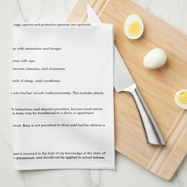 Baby MSDS. funny burp cloth. Towel (Quarter Fold)