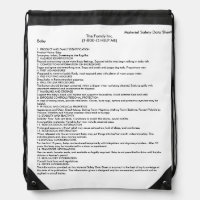 Baby MSDS / SDS diaper bag