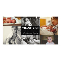 Baby Multiple Photo Birth Announcement Thank You