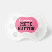 Baby MUTE BUTTON Pacifier (Front)