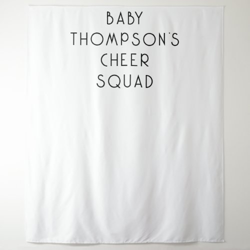 Baby Name Cheer Squad Photography Backdrop