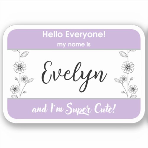 Baby Name Clothing Labels Kids name tag