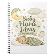 Baby Name Ideas Notebook