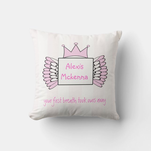 Baby Name Quote Pillow (Front)