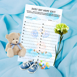 Baby Name Race Blue Little Lamb Soaring High