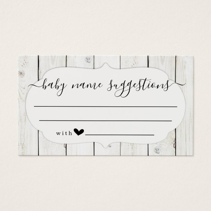 baby name suggestion cards