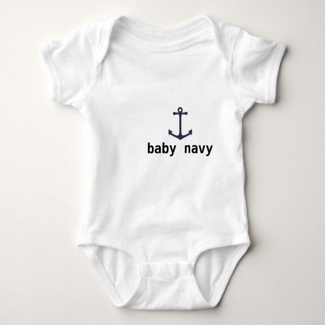 baby navy bodysuit (Front)