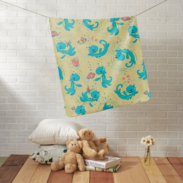 Baby Nessy - Soft Yellow Baby Blanket (In Situ)
