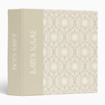 Baby Neutral Boho Photo Album Customizable  3 Ring Binder by Precious_Baby_Gifts at Zazzle