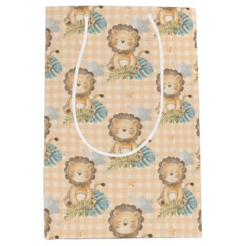 Baby Neutral Lion Large Gift Bag by Precious_Baby_Gifts at Zazzle