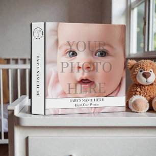 Baby Neutral Yearly Photo Album 3 Ring Binder