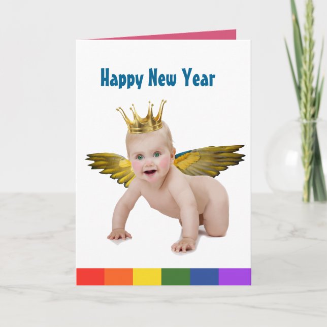 Baby New Year Holiday Card (Front)