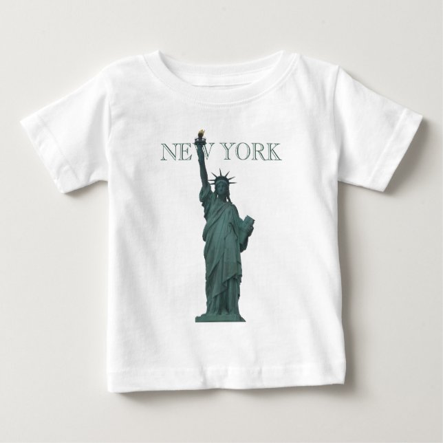 Baby New York Shirt NYC Statue of Liberty Souvenir (Front)