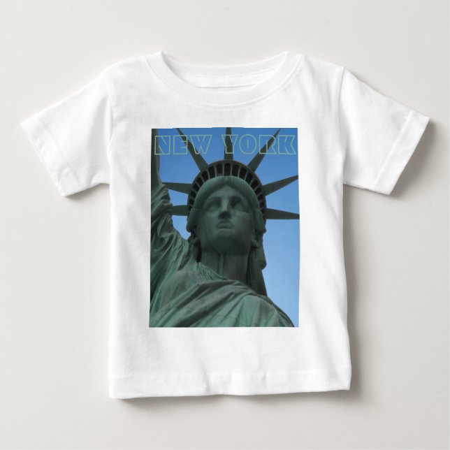 Baby New York Shirt NYC Statue of Liberty Souvenir (Front)