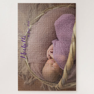 Baby Newborn Personalized Custom Photo  Jigsaw Puzzle