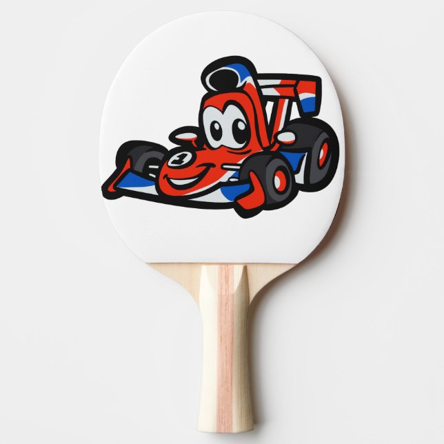 Baby Nice car cartoon  - Choose background color Ping Pong Paddle (Front)
