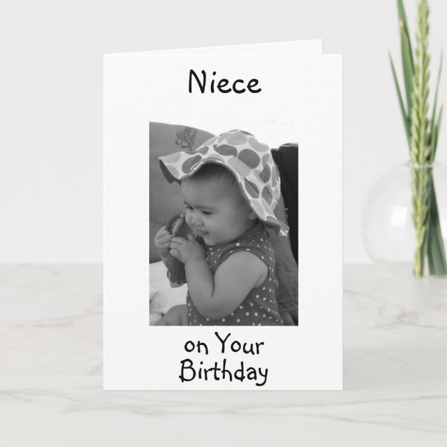 **BABY NIECE'S BIRTHDAY** CARD (Front)