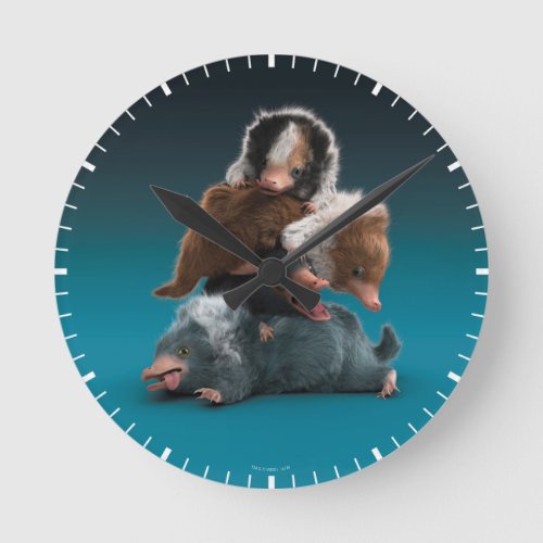 Baby NIFFLER Pile Round Clock