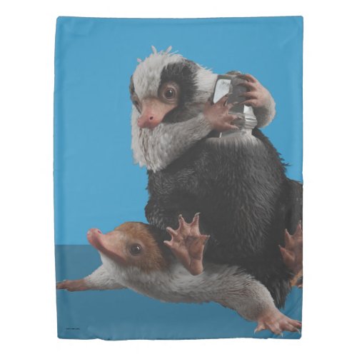 Baby Nifflers Find A Prize Duvet Cover