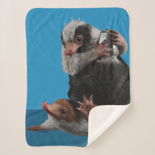 Baby Nifflers Find A Prize Sherpa Blanket