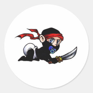 Baby Ninja Infant Ninjutsu Classic Round Sticker