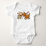 Baby Nose Kisses from the Dog Baby Bodysuit